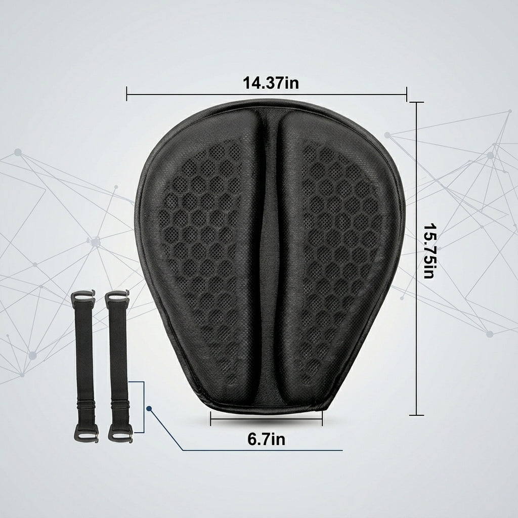Gel Comfort Moto Seat Pad